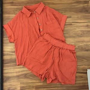 Blouse/Shorts matching set